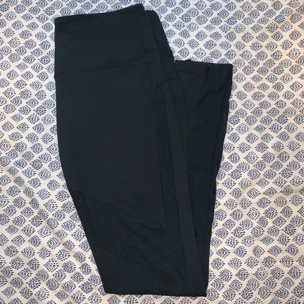 Zella Athletic Leggings with Mesh Detail